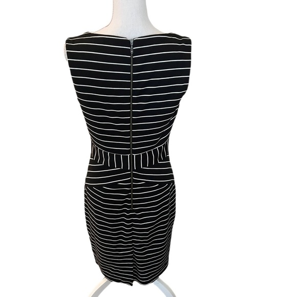 Tribal Black and -White Stripe Sheath Dress Size 8 - Picture 3 of 7